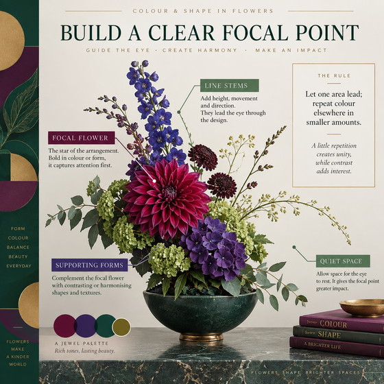 A sample page from Colour & Shape in Flowers.
